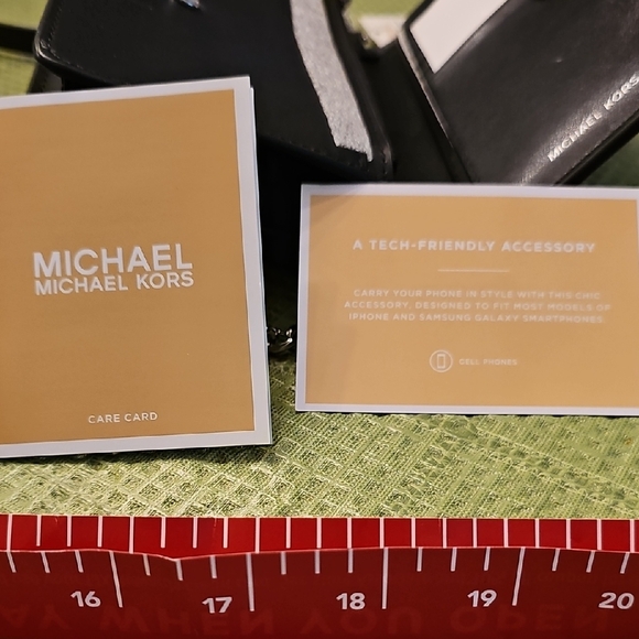 Michael Kors Black and Animal Print Crossbody Bag - Picture 5 of 7